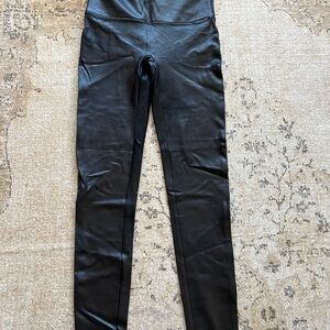 Spanx black Faux Leather Leggings